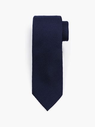 Suitable Krawatte Seide Rough Oxford Navy