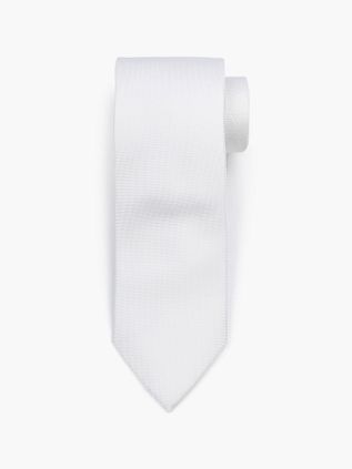 Suitable Seide Krawatte Weiß
