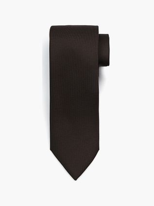 Suitable Seide Krawatte Dunkelbraun