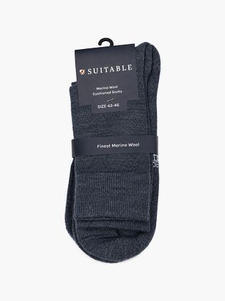 Suitable Merino Socks Jeans Blue 2-Pack