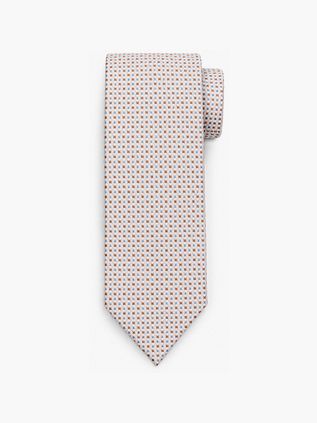 Suitable Cravate Soie Fantasydots Beige