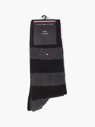 Tommy Hilfiger 2-Pair Socks Stripe Uni Black
