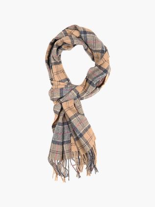 Barbour Tørklæde Tartan Lammuld Beige