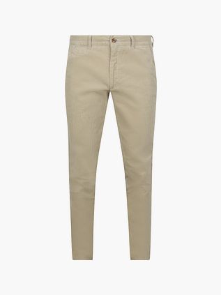 Suitable Chino Plato Velours Côtelé Off White