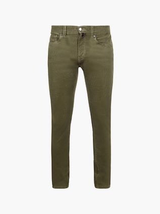 Spodnie Pierre Cardin Lyon Corduroy w kolorze oliwkowym