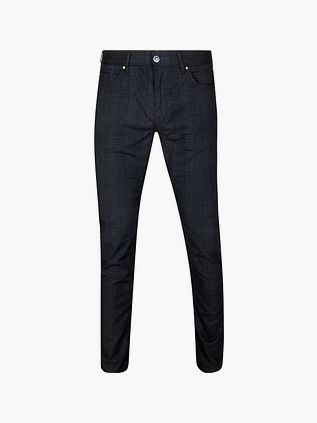 Pantaloni Vanguard V7 Rider a quadri navy