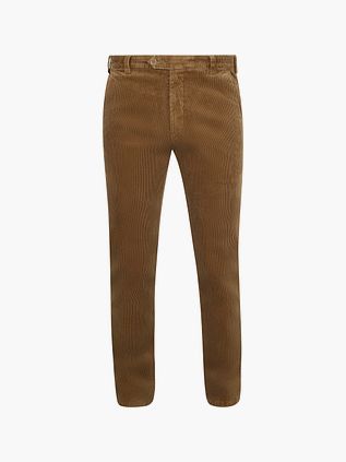 Meyer Chino Bonn in velluto a coste camel