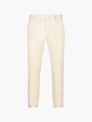 Spodnie Alberto Jump Stripe w kolorze ecru