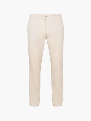 Chinosy Suitable Peano Twill w kolorze złamanej bieli