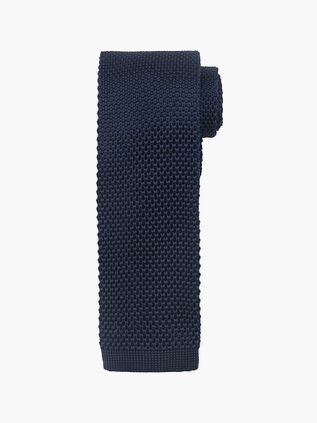 Suitable Knitted Tie Dark Blue TK-01