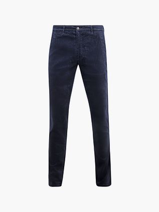 Suitable Chino Plato Corduroy granatowe
