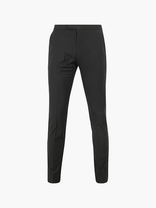 Gallabukser i uldblanding, sort