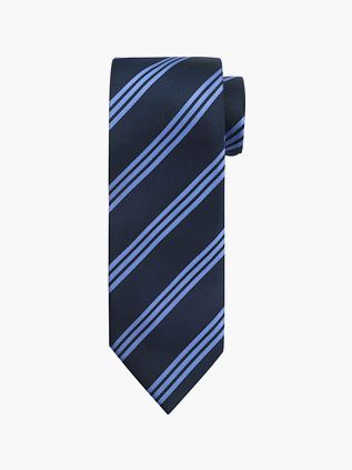 Suitable Slips Stribet i Antracitfarvet Silke