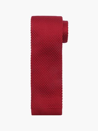 Suitable Corbata de punto roja TK-04