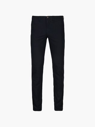 Suitable Chino Mørkeblå Mønstret