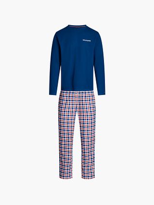 Tommy Hilfiger Pyjamasæt i Navy Rutemønster