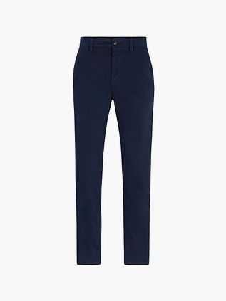 BOSS chino satinado azul marino