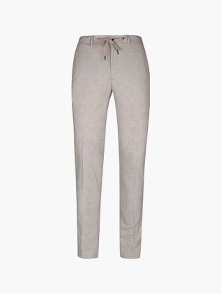 Suitable Bukser i Jersey Stof Sandfarvet Rutemønster