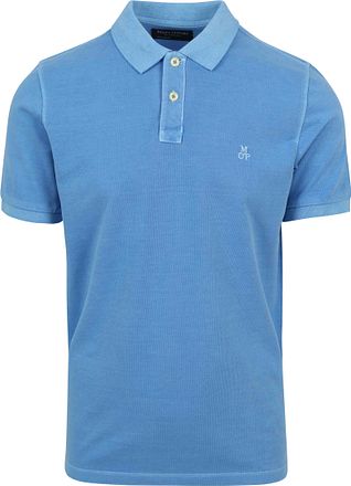 Marc O'Polo Poloskjorte Faded Blå