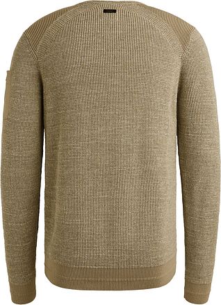 PME Legend Strikkegenser Melange Beige
