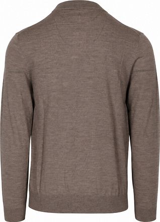 Profuomo Turtleneck Pullover Merinowolle Braun