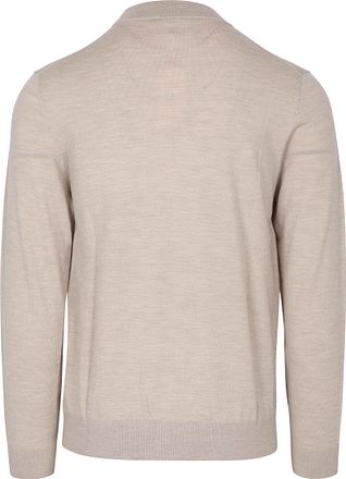 Profuomo Rullekravetrøje Merinould Beige