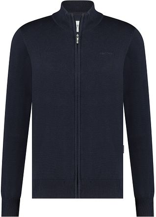 State Of Art Cardigan Ensfarget Navy