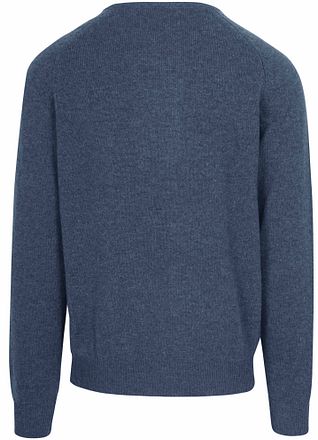 Steppin' Out Pullover Lambswool Mid Blue