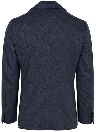 Suitable Blazer Lommer Twill Inlay Dunkelblau