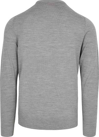 Suitable Merino Pullover Mid Grau