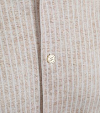 Desoto Shirt Kent Monochrome Stripes Beige Product / Detail
