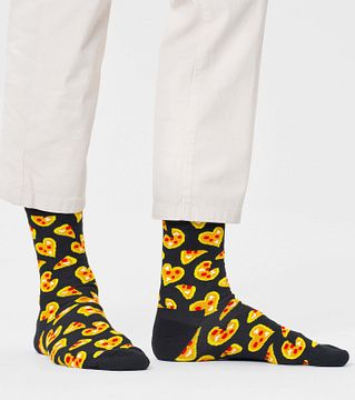 Chaussettes Fantaisie Et Amusantes Avec Imprimé Cœur Et Nœud Pour Homme