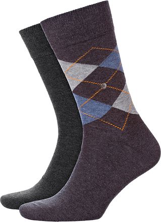 Burlington Everyday 2-Pack Antracit Melange 3081
