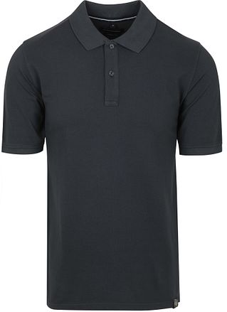 CASAMODA Polo Piqué Garment Dye Navy