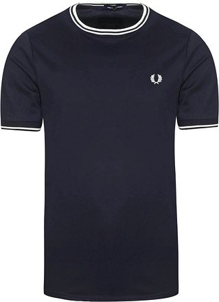 Fred Perry M1588 Twin Tipped T-shirt Donkerblauw