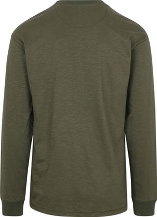 Scotch & Soda Longsleeve Henley T-Shirt Olive