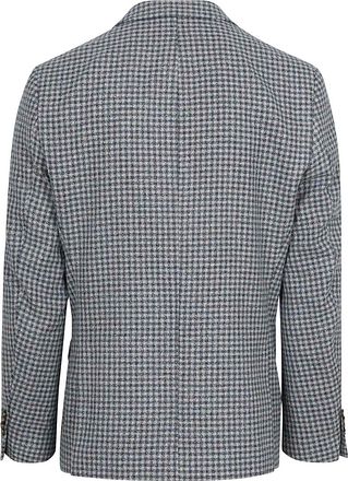 Suitable Blazer Grou Check Royalblau