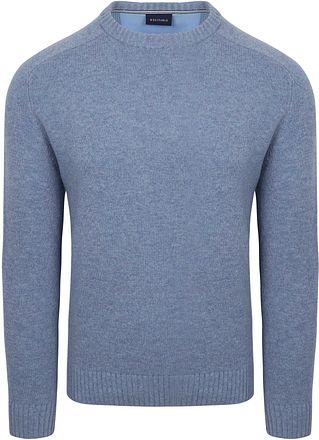 Suitable Lambswool Pullover O-Neck Light Blue
