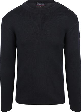 Armor-Lux Marin Goulenez Tröja Merinoull Marinblå