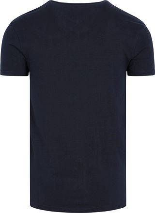 Garage T-shirt Bas Bio V-ringad Mörkblå (2-pack)