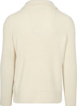 Marc O'Polo Genser med halv glidelås Beige