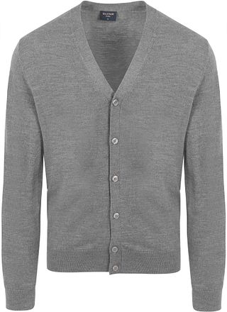 Olymp Vest Wol Grijs