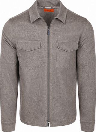 Suitable Overshirt Billy Hundtandsmönster Tobaksbrun