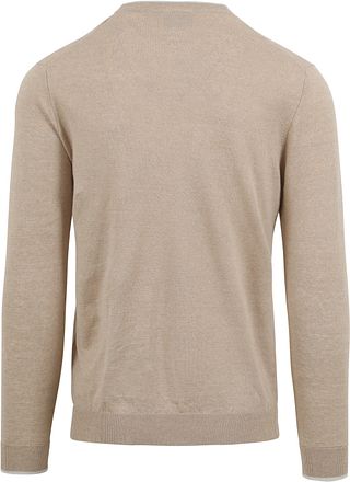 Suitable Tröja Rundhals Johan Beige