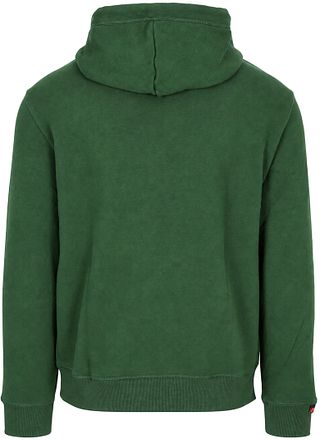 Superdry Hoodie Logo Essential Rich Boston Green