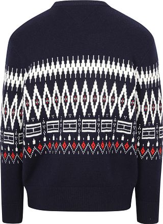 Tommy Hilfiger Fairisle Tröja Print Navy