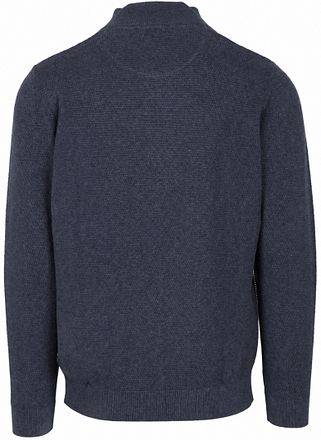 CASAMODA Pull Demi-Zip Structure Bleu Foncé