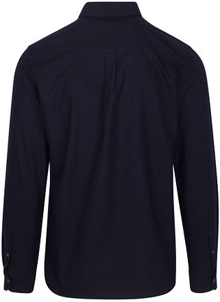 Lyle & Scott Skjorta Enfärgad Oxford Blå