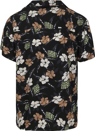 BOSS Beach Skjorta Blomma Svart
