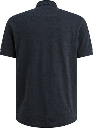 PME Legend Polo Shirt Jacquard Jersey Navy